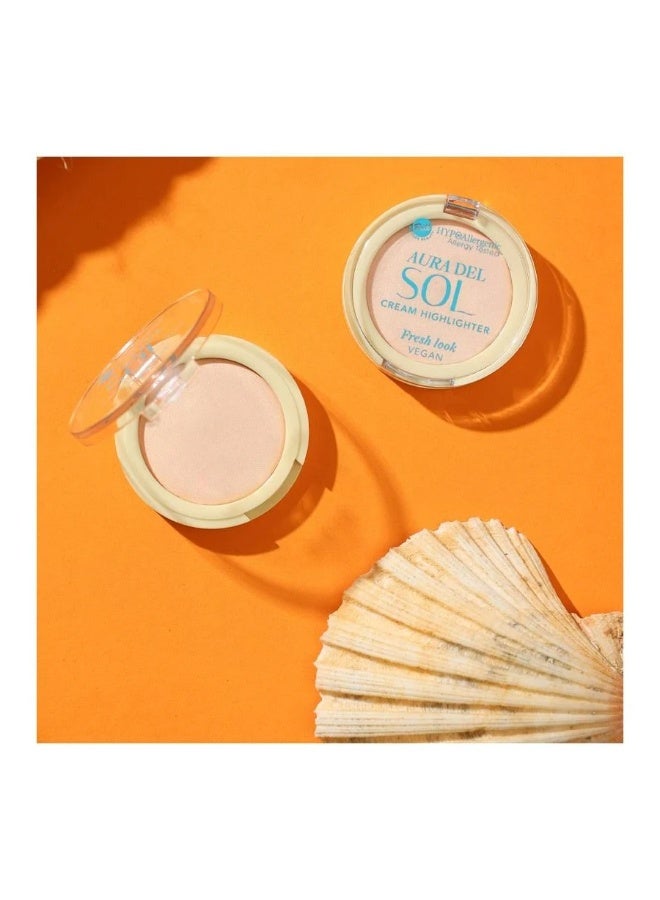 Bell HYPOAllergenic Aura del Sol Cream Highlighter 01 Sunset - Image 2